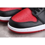 Air Jordan 1 Low Top Rood en Zwart Toe