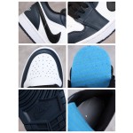 Air Jordan 1 Low marineblauw en wit