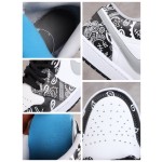 Air Jordan 1 Cashew Flower Graffiti