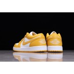 Air Jordan 1 Laag Wit Geel Mosterd Geel t