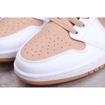 Air Jordan 1 laag AJ1 Wit Geel Melk Teal