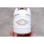 Air Jordan 1 laag AJ1 Wit Geel Melk Teal