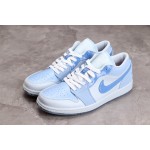 Air Jordan 1 Laag Blauw & Wit