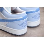 Air Jordan 1 Laag Blauw & Wit