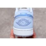 Air Jordan 1 Laag Blauw & Wit