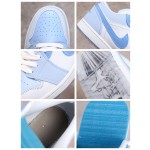 Air Jordan 1 Laag Blauw & Wit