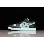Air Jordan 1 Black Green Tiffany Gradient Pink Hook