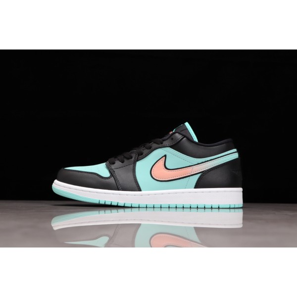 Air Jordan 1 Black Green Tiffany Gradient Pink Hook
