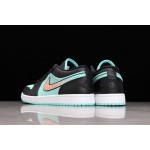Air Jordan 1 Black Green Tiffany Gradient Pink Hook