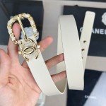 𝗖𝗛𝗔𝗡𝗘𝗟 Classic denim blue belt