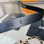 𝗖𝗛𝗔𝗡𝗘𝗟 Classic denim blue belt