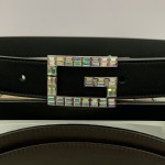 GUCCI imported calfskin with rectangular G