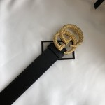 GUCCI Imported Top Layer Bottom Double G Wheat Ear Buckle