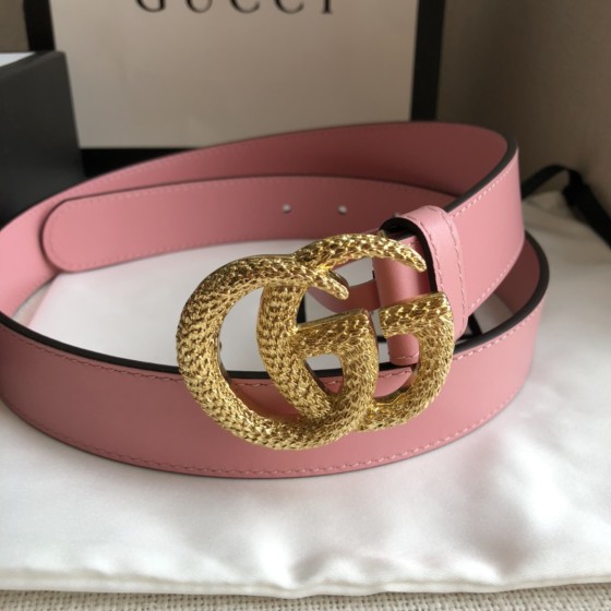 GUCCI Imported Top Layer Bottom Double G Wheat Ear Buckle
