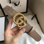 GUCCI Imported Top Layer Bottom Double G Wheat Ear Buckle