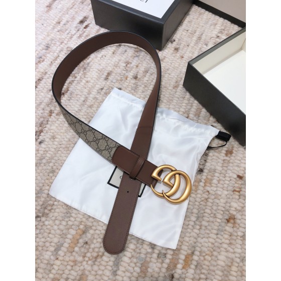 GUCCI double G buckle advanced artificial canvas belt