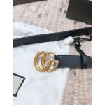 GUCCI double G buckle advanced artificial canvas belt