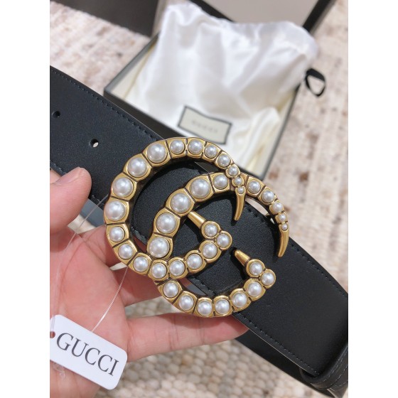 GUCCI pearl buckle imported from Italy original calfskin