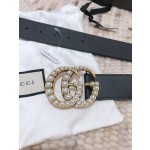 GUCCI pearl buckle imported from Italy original calfskin