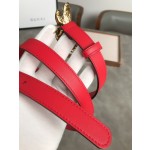 GUCCI red 🐝 buckle original imported cowhide handmade wax thread