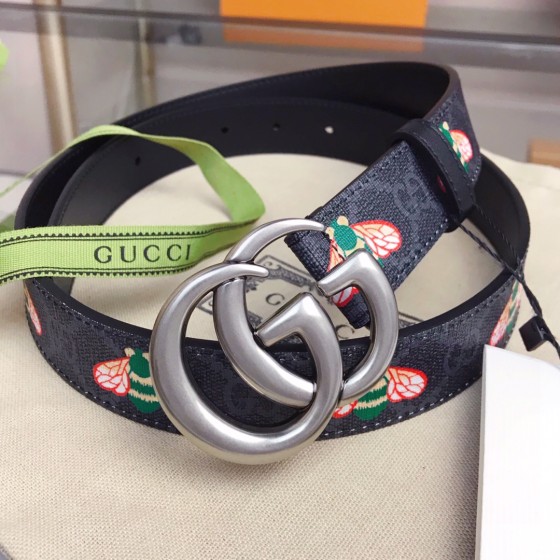 GUCCI Double G Buckle Narrow Belt