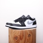 Air Jordan 1 Low Low Top White Black Grey Shadow