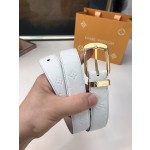 LOUIS VUITTO belt is double-sided with Italian original custom imported cowhide embossing