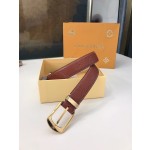 LOUIS VUITTO belt is double-sided with Italian original custom imported cowhide embossing