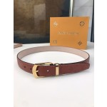 LOUIS VUITTO belt is double-sided with Italian original custom imported cowhide embossing