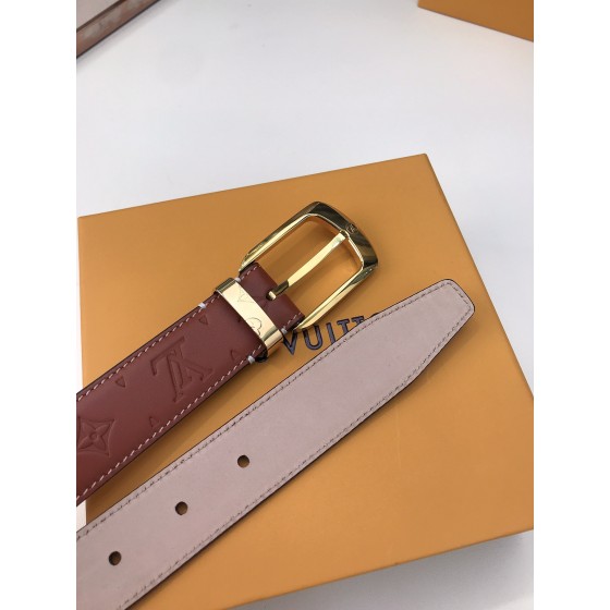 LOUIS VUITTO belt is double-sided with Italian original custom imported cowhide embossing