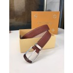 LOUIS VUITTO belt is double-sided with Italian original custom imported cowhide embossing