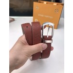 LOUIS VUITTO belt is double-sided with Italian original custom imported cowhide embossing