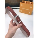 LOUIS VUITTO belt is double-sided with Italian original custom imported cowhide embossing