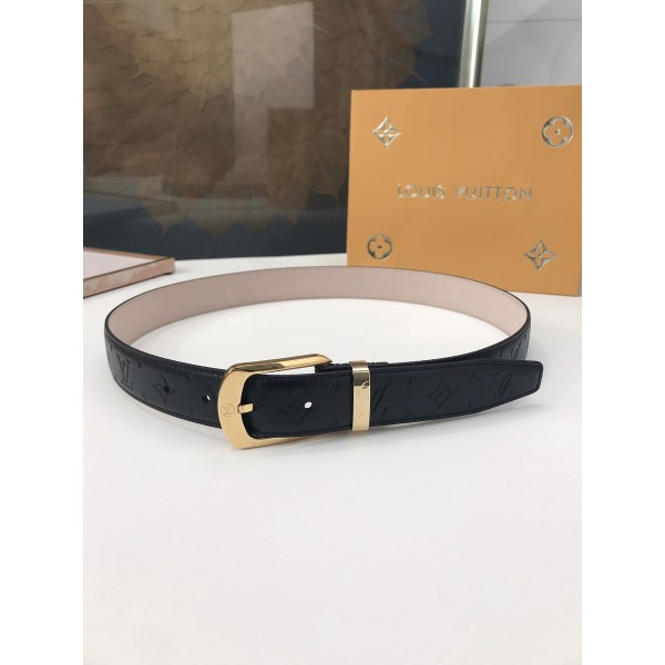 LOUIS VUITTO belt is double-sided with Italian original custom imported cowhide embossing