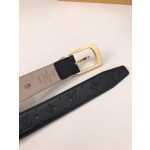 LOUIS VUITTO belt is double-sided with Italian original custom imported cowhide embossing