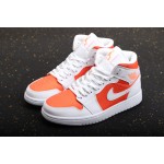 Air Jordan 1 Mid White Orange Summer Orange