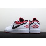 Air Jordan 1 Low White Red Chicago Black Toe