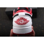Air Jordan 1 Low White Red Chicago Black Toe