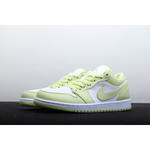 Air Jordan 1 Low white and green patchwork
