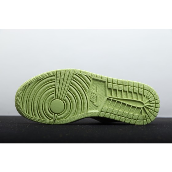Air Jordan 1 Low white and green patchwork
