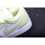 Air Jordan 1 Low white and green patchwork