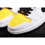 Air Jordan 1 Mid University White Gold Yellow