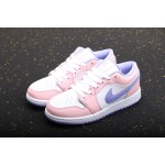 Air Jordan 1 Low Pink White Décolletage Lavendel