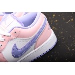 Air Jordan 1 Low Pink White Décolletage Lavendel