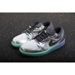 Air Jordan 1 Low Metallic Silver Gradient Crystal Sole