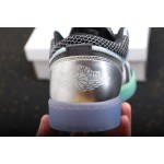 Air Jordan 1 Low Metallic Silver Gradient Crystal Sole