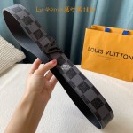 LOUIS VUITTO Covered 40mm belt with stylish double fabric