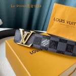LOUIS VUITTO Covered 40mm belt with stylish double fabric