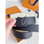 LOUIS VUITTO men's counter quality water ripple belt