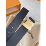 LOUIS VUITTO men's counter quality water ripple belt